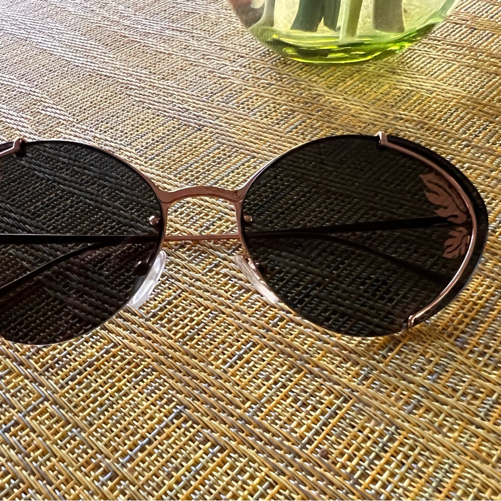 Prada Black Round Sunglasses with Gradient Lenses - Picture 3 of 6